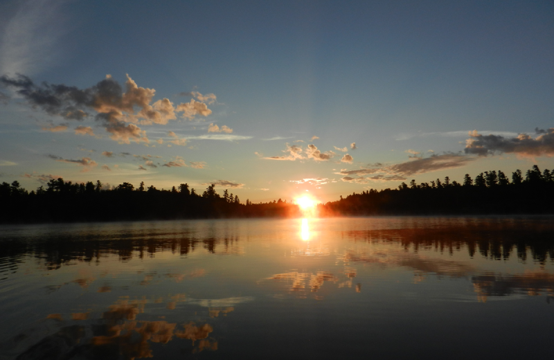 Lake view at Marten River Lodge.