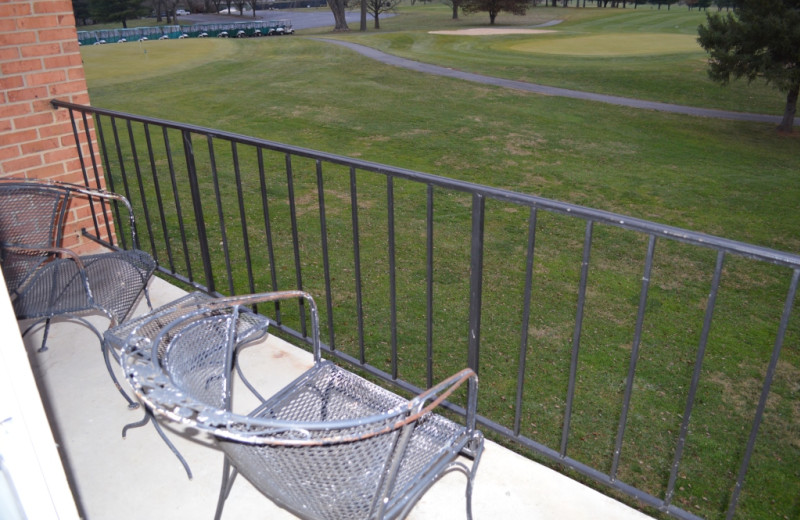 Porch view at Shenvalee Golf Resort.