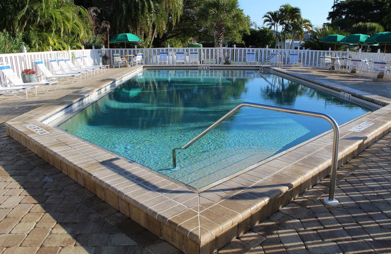 Outdoor pool at Gulfview Manor Resort.