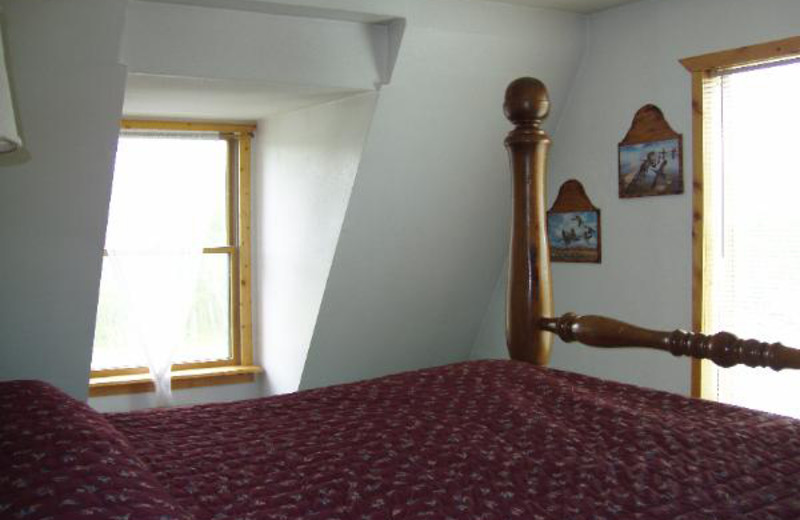 Guest room at Duck Lake Lodge.