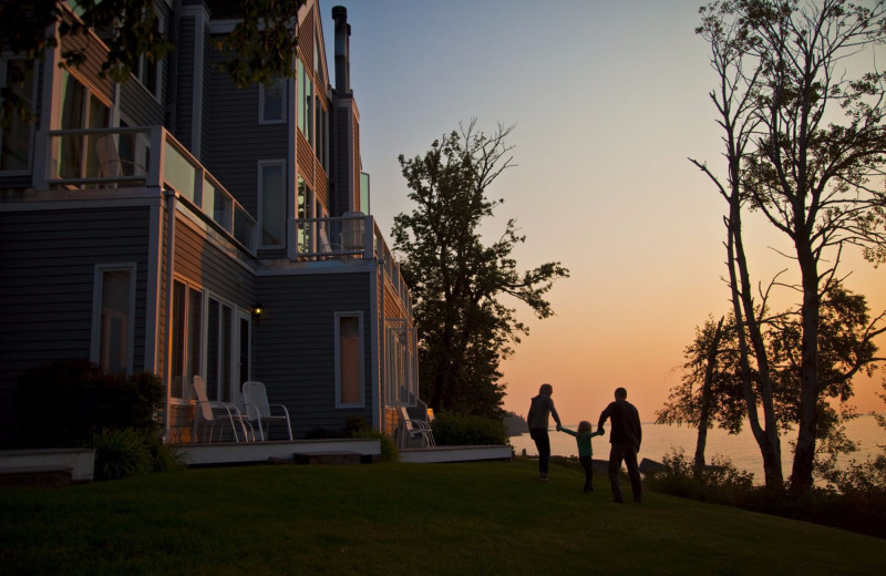 Exterior view of Bluefin Bay on Lake Superior.