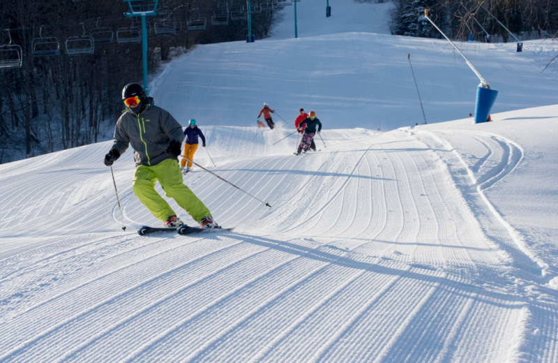 Skiing at Holiday Valley Resort.