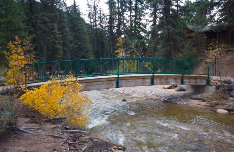 The river at The Evergreens On Fall River.