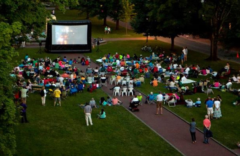 Movies under the stars at Chautauqua Institution.