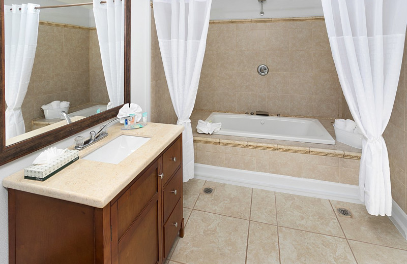 Guest room at Ocean Breeze Hotel.