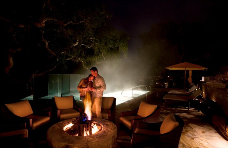 Fire Pits Overlooking the Pool at Carmel Valley Ranch