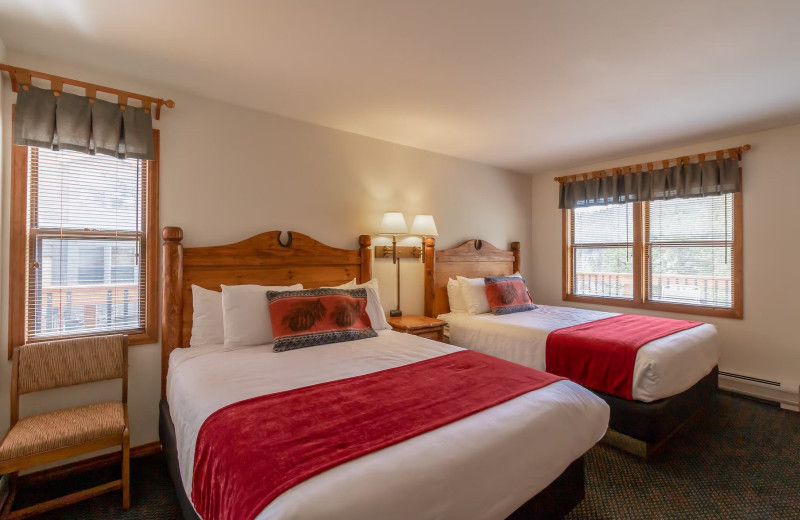 Guest room at Wildwood Inn.