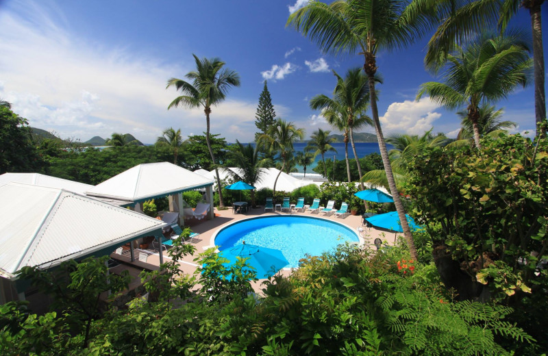 Outdoor pool at Sugar Mill Hotel.