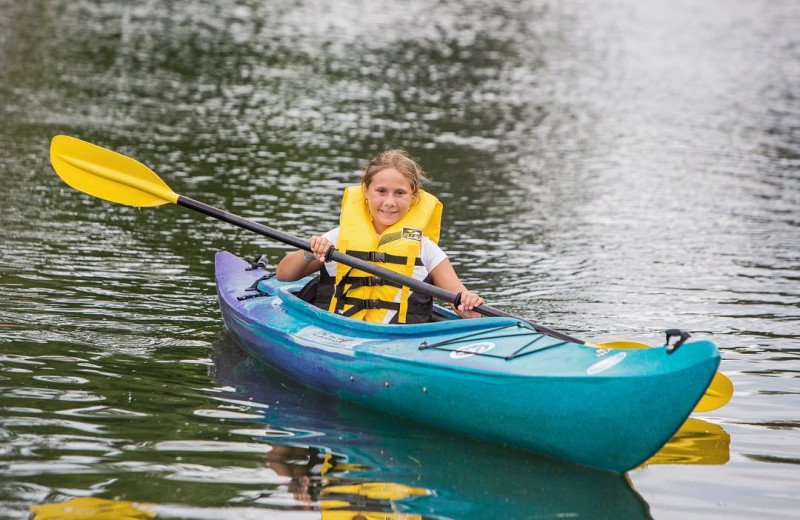 Kayaking at Great Blue Resorts- Shamrock Bay Resort.