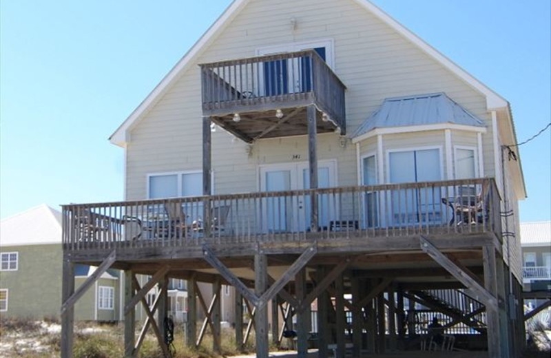 Rental exterior at Sunset Properties.
