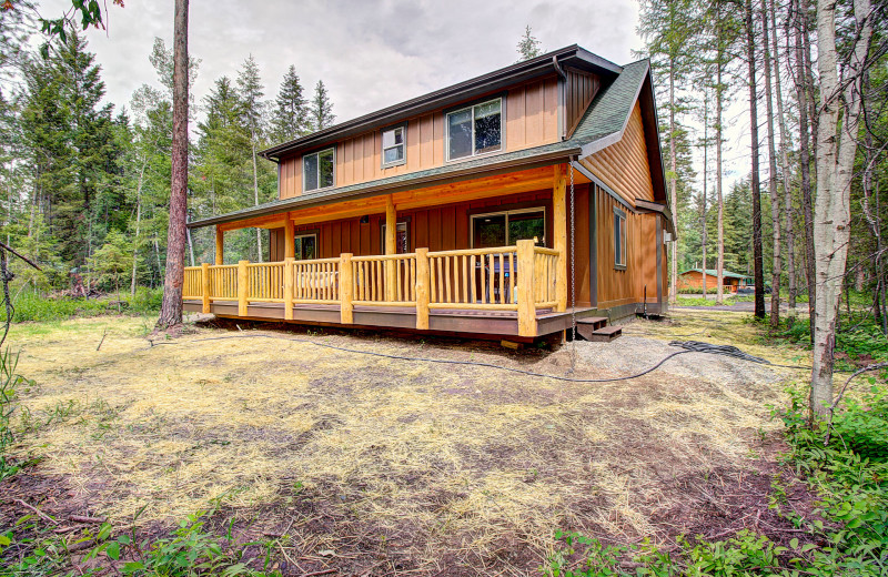 Cabin exterior at North Forty Resort.