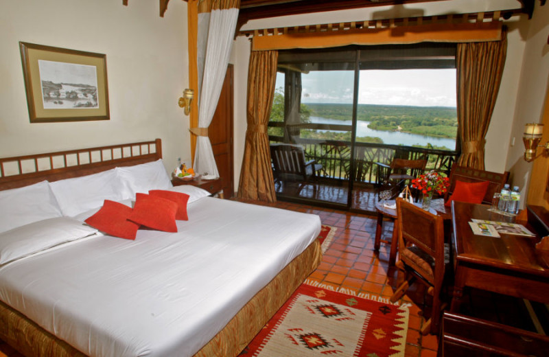 Guest room at Paraa Safari Lodge.