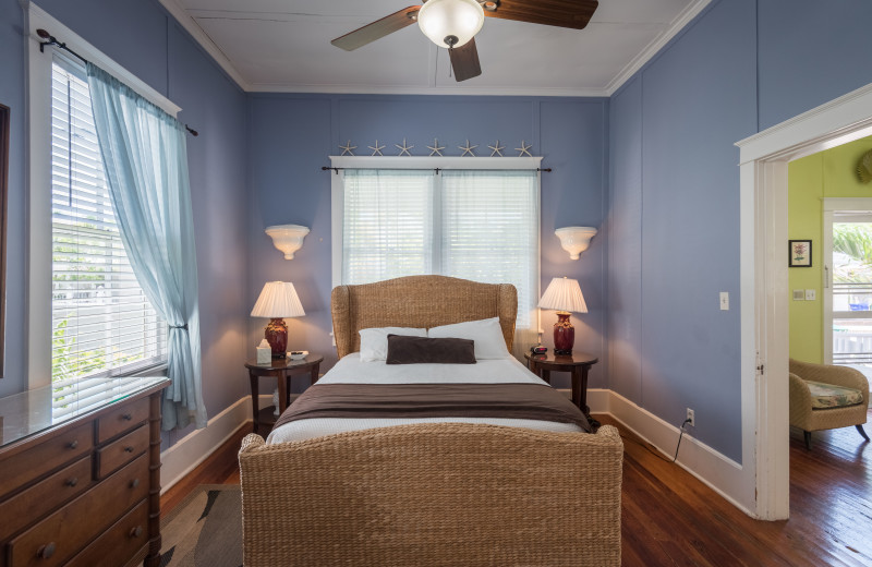 Rental bedroom at Key West Vacation Rentals.