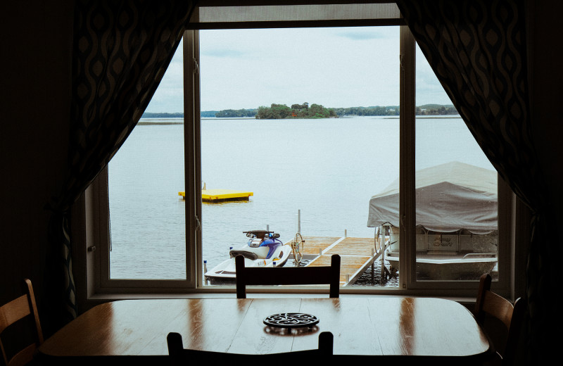 Cabin lake view at Jacob's Cove.