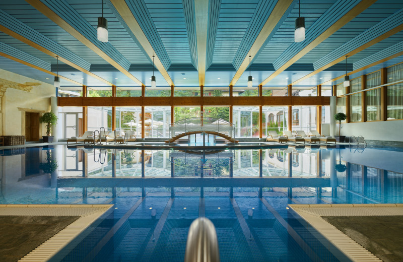 Indoor pool at Seiler Hotel Monte Rosa.