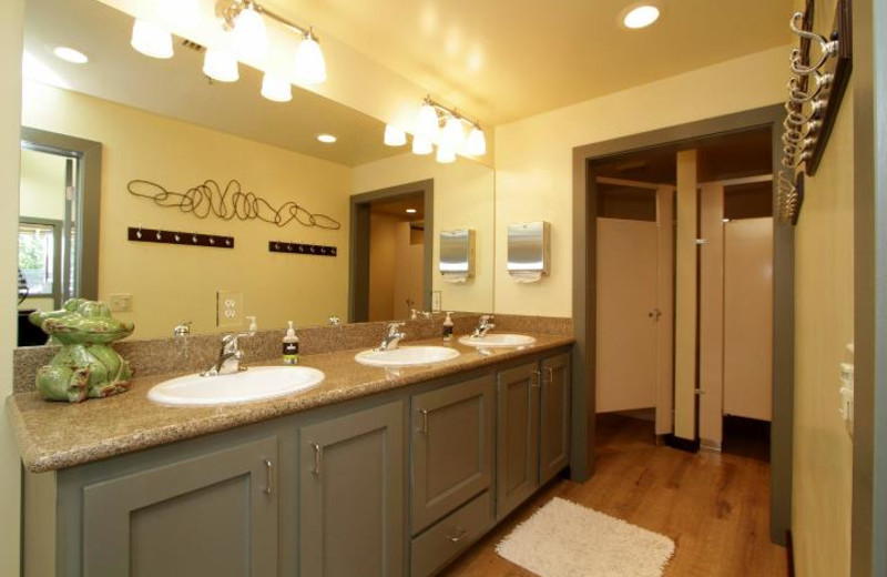 Guest bathroom at Greenhorn Creek Resort.