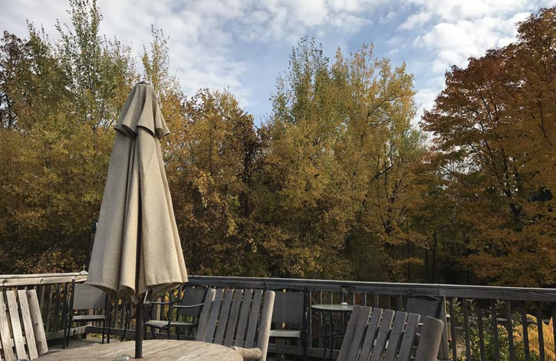 Patio at Lakewood Lodge.