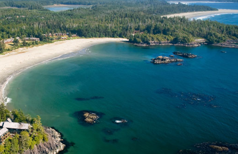 Aerial view at Middle Beach Lodge.