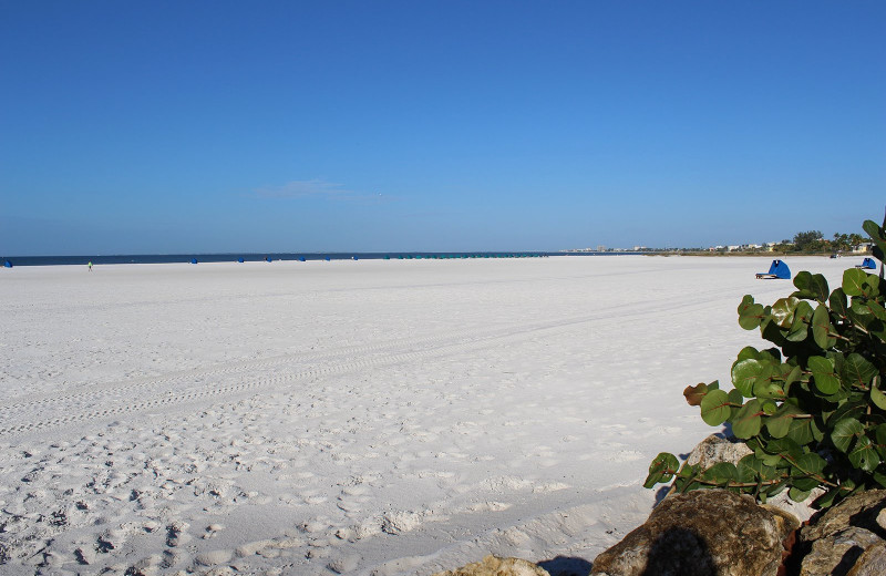 The beach at Gulfview Manor Resort.