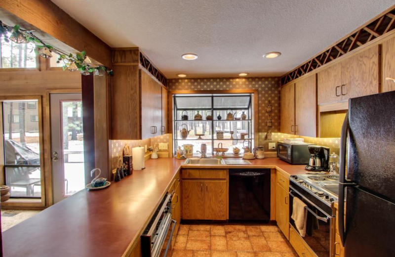 Vacation rental kitchen at Vacasa Rentals Eagle Crest.