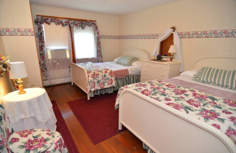 Guest room at Barker Lake Lodge.
