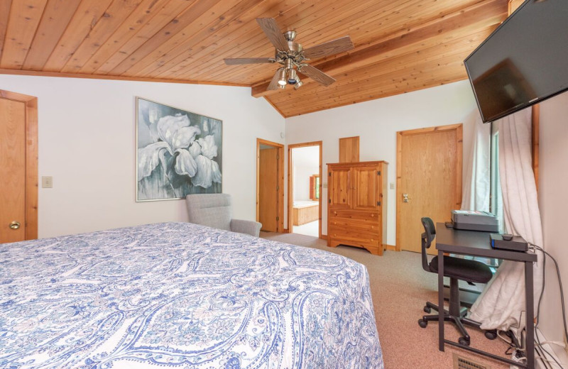 Rental bedroom at Railey Vacations.