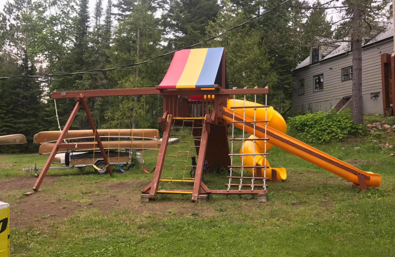 Playground at Nor'Wester Lodge & Canoe Outfitters.