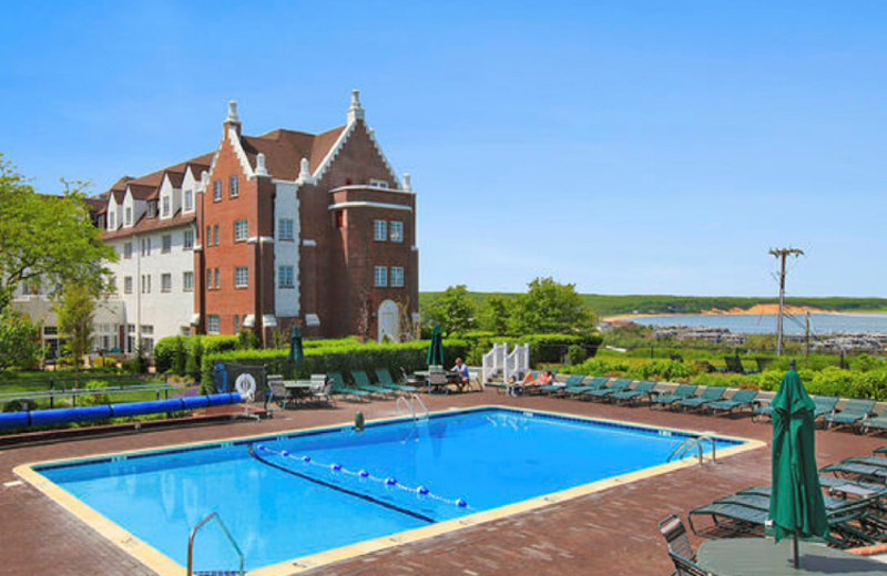 Outdoor pool at Montauk Manor.