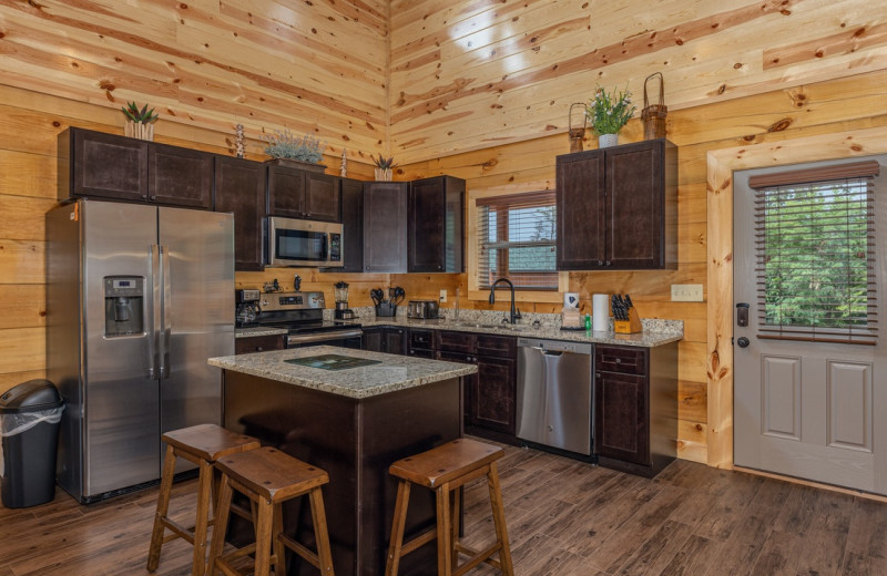 Rental kitchen at Eden Crest Vacation Rentals, Inc.
