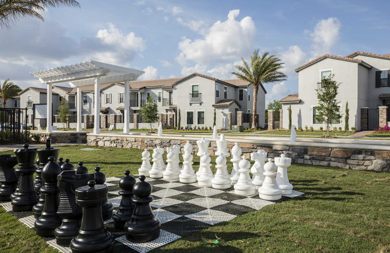 Giant chess at Balmoral Resort.