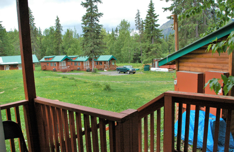 Cabin exterior at Gwin's Lodge & Kenai Peninsula Charter Booking Service.