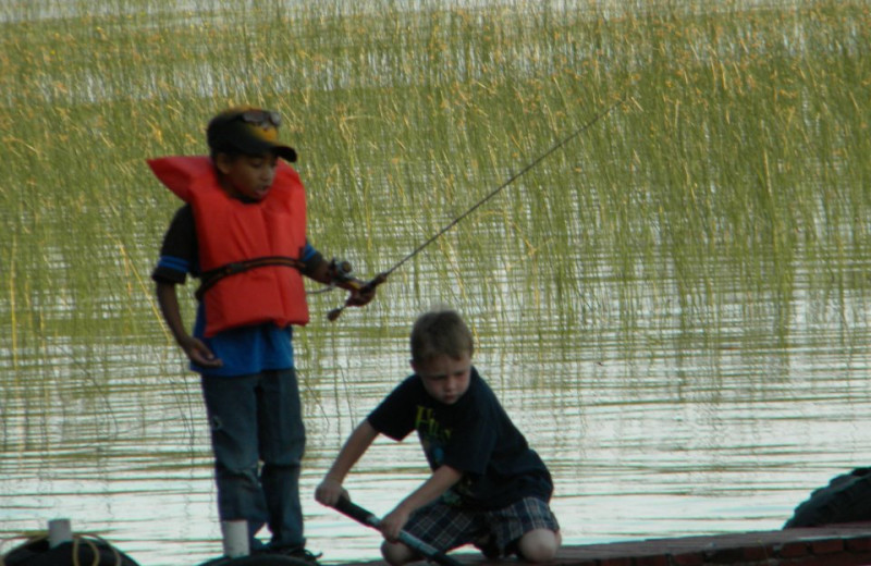 Fishing at Fremont's Point Resort.