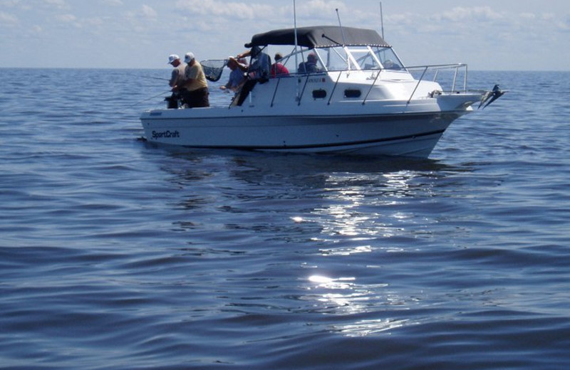 Boating at Ballard's Resort.