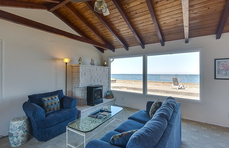 Rental living room at Sequim Valley Properties.