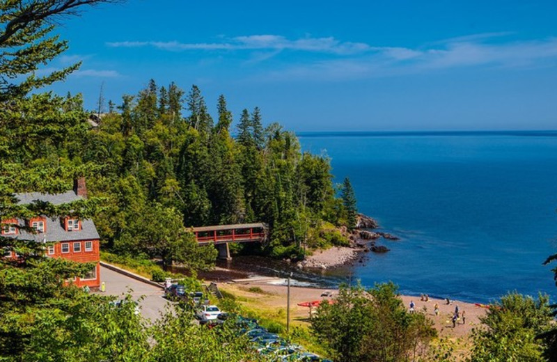 Exterior View Of Lutsen Resort On Lake Superior