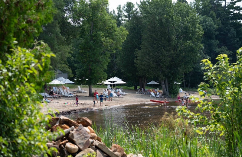 Beach at Taboo Muskoka.