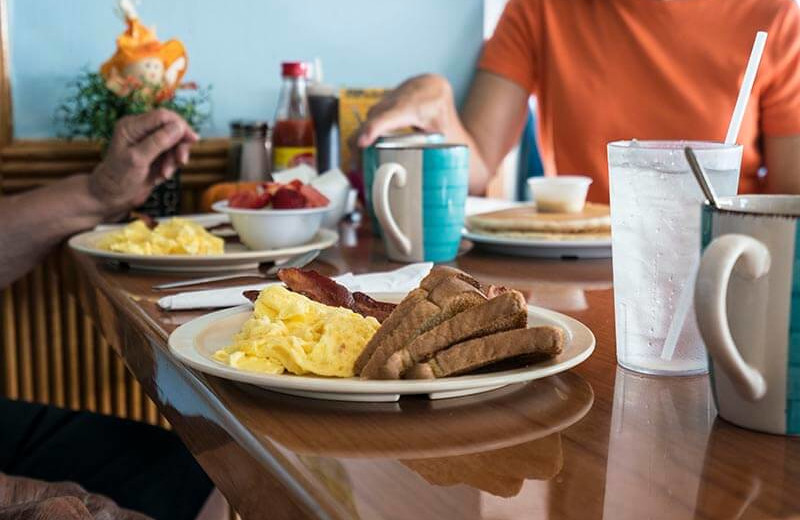 Breakfast at Four Sails Resort.