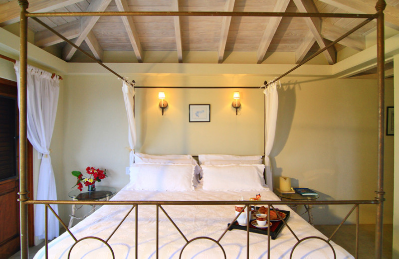Villa bedroom at Three Dolphins.