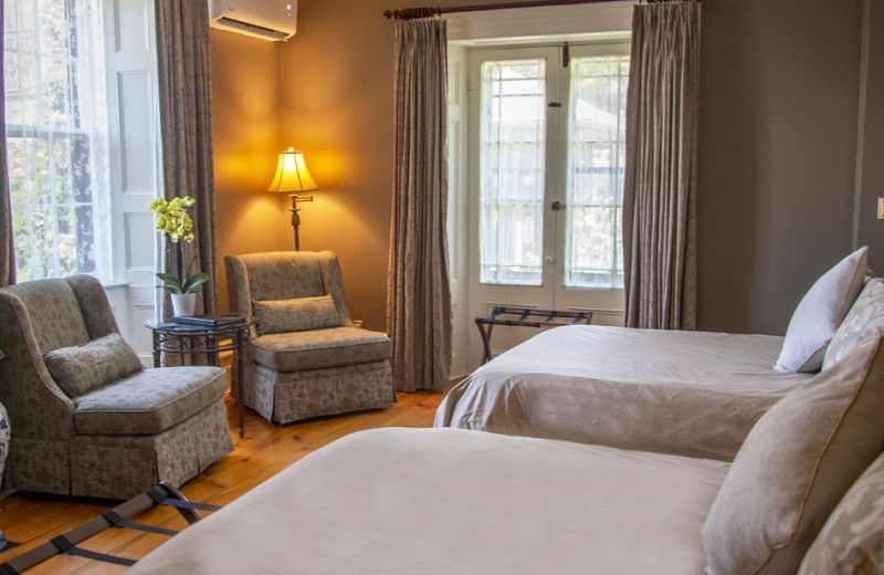 Guest room at Ste. Anne's Spa.
