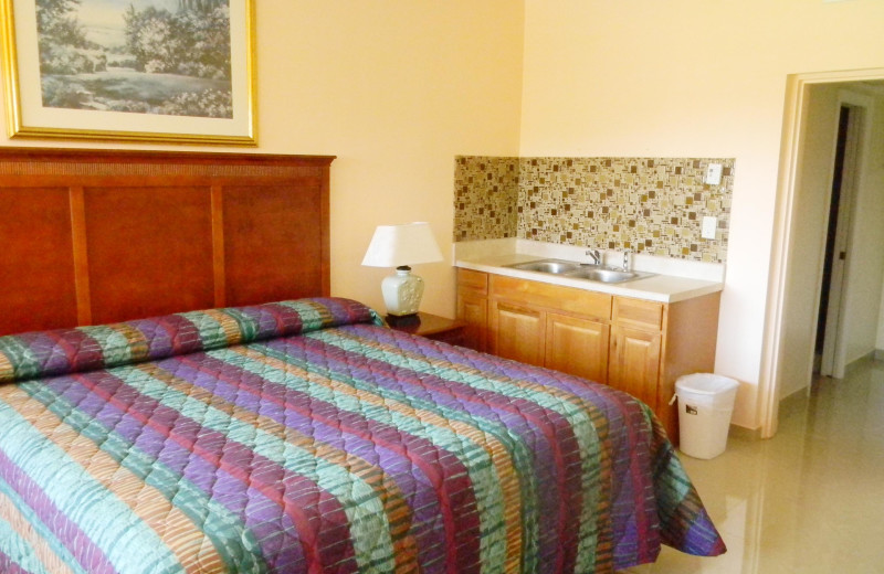 Guest room at Knights Inn Hallandale Beach.