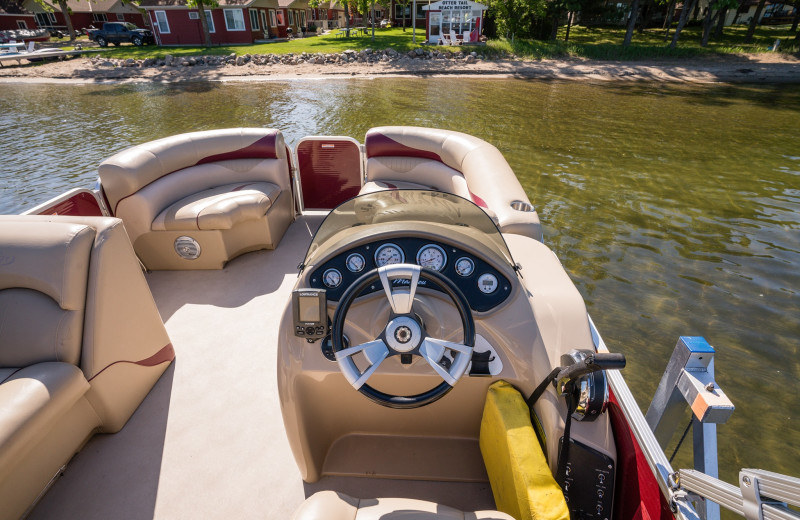 Boating at Otter Tail Beach Resort.