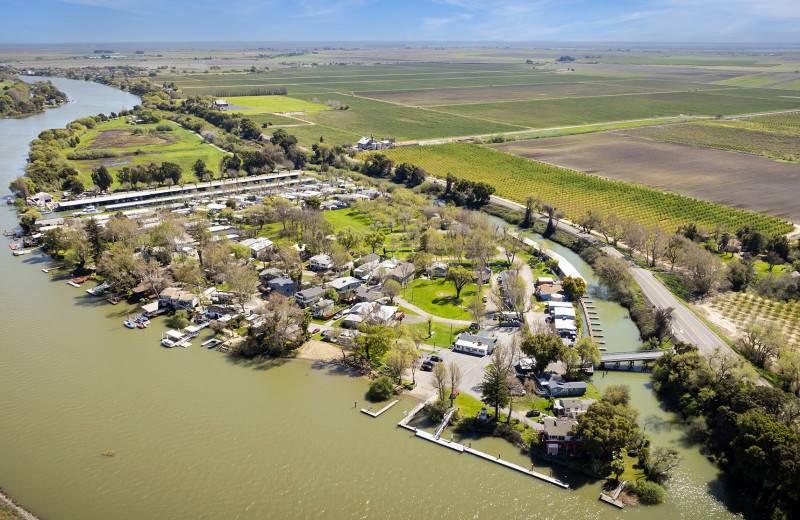 Aerial view of Vieira's Resort Inc.