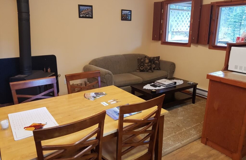 Cottage interior at Expanse Cottages.