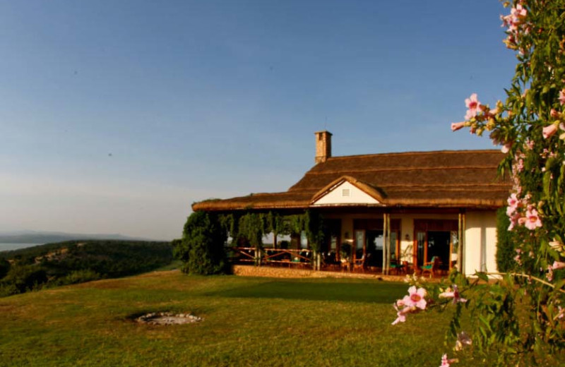 Exterior view of Mweya Safari Lodge.