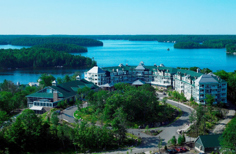 Aerial view of JW Marriott The Rosseau Muskoka Resort & Spa.