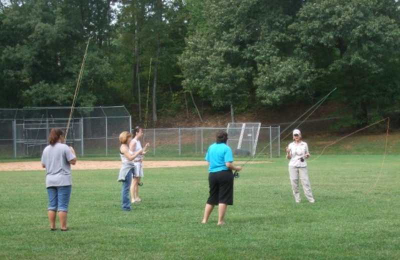 Fishing lessons at Paradise Hills Resort and Spa.