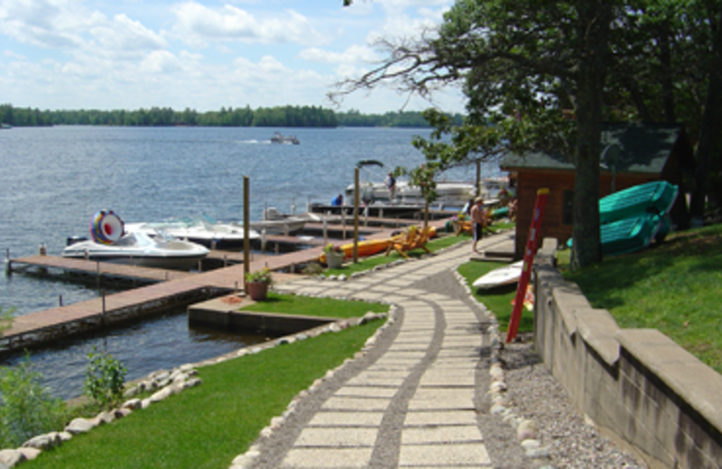 Dock view at Chippewa Retreat Resort.