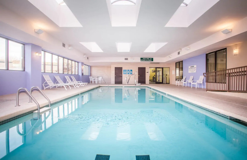 Indoor pool at La Quinta Inn 