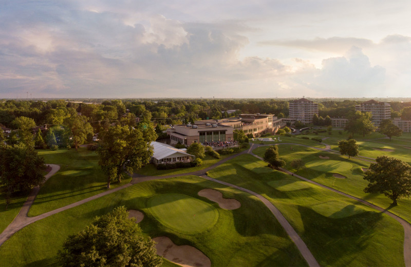 Aerial view of Eaglewood Resort & Spa.