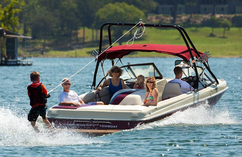 Boating at Golden Arrow Resort.